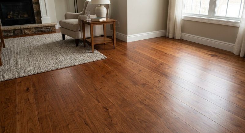 Cherry Floor Installation in North Canton, CT