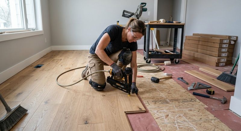 Hardwood Floor Installation in West Suffield, CT