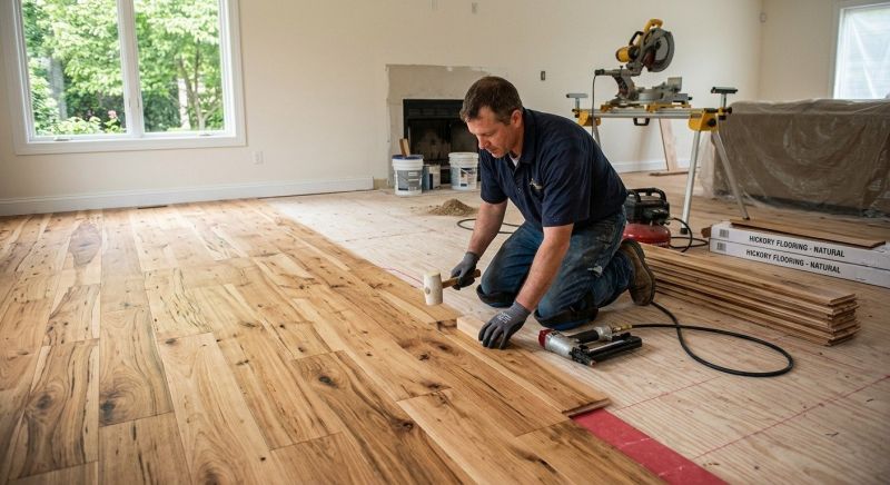 Hickory Floor Installation in Enfield, CT