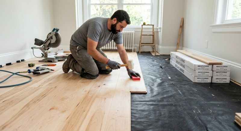 Maple Flooring Installation in Belchertown, MA