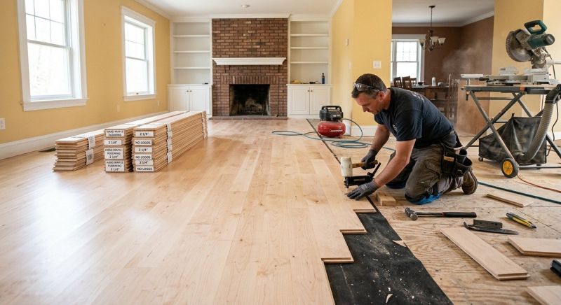 Maple Flooring Installation in Ellington, CT