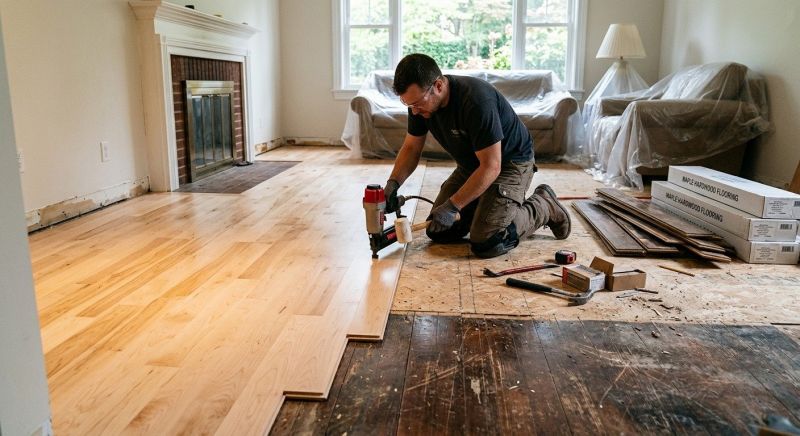 Maple Flooring Installation in Ellington, CT