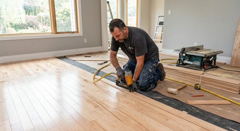 Maple Flooring Installation in Ludlow, MA