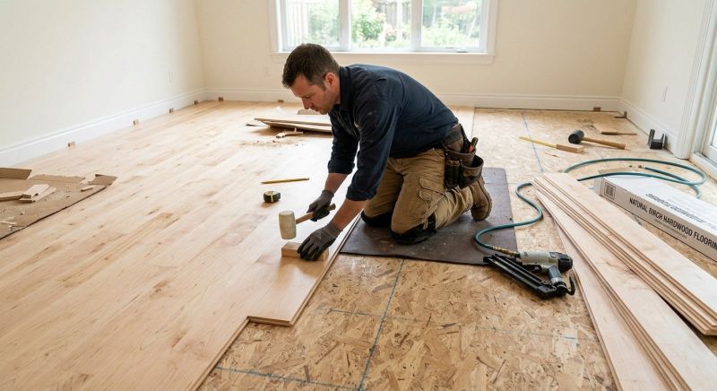 Maple Flooring Installation in Warren, MA