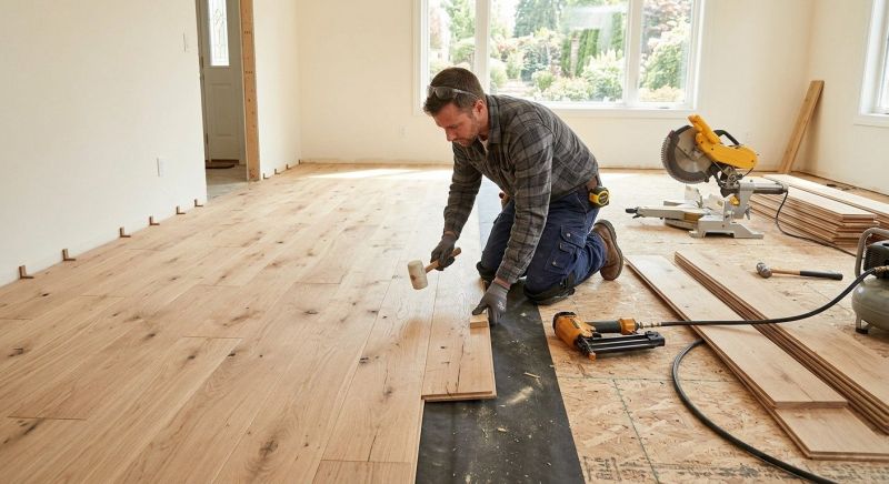 Oak Floor Installation in East Hartford, CT