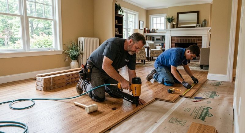 Oak Floor Installation in New Britain, CT