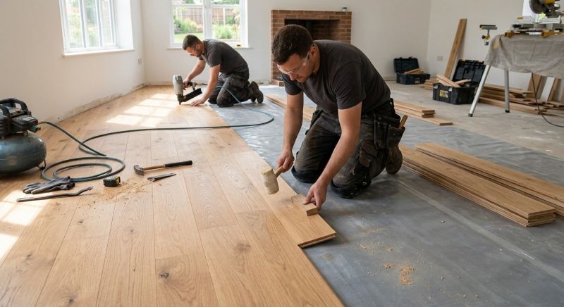 Oak Floor Installation in North Canton, CT