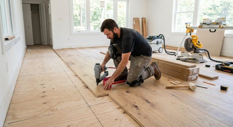 Oak Floor Installation in North Canton, CT