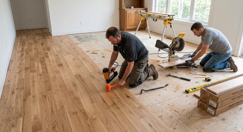 Oak Floor Installation in Northampton, MA