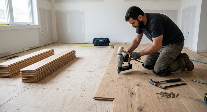 Oak Floor Installation in Riverton, CT