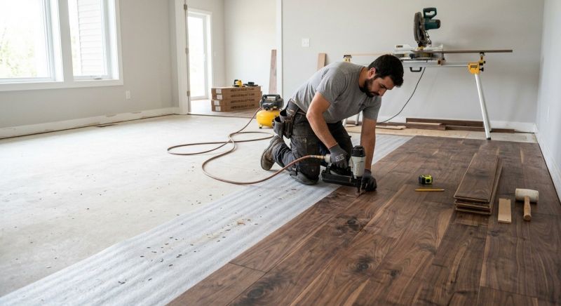 Walnut Flooring Installation in Enfield, CT