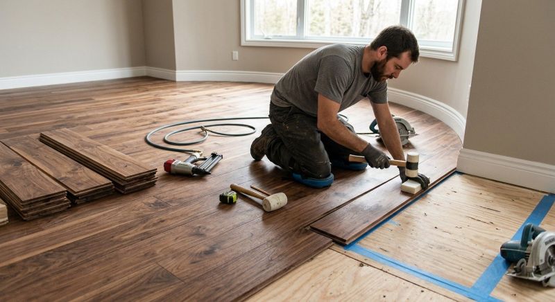 Walnut Flooring Installation in Enfield, CT