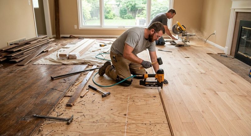 Wood Floor Replacement in Avon, CT