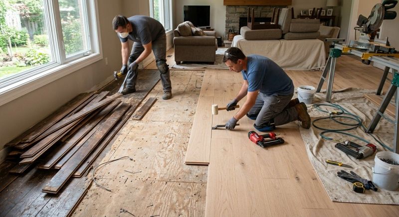 Wood Floor Replacement in Easthampton, MA