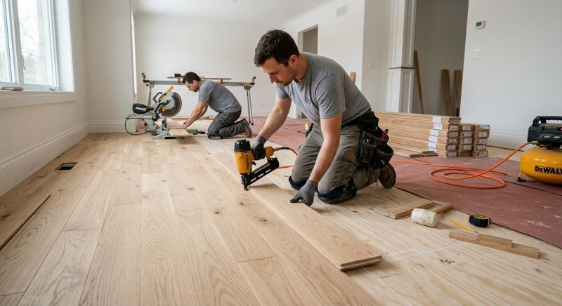 Wood Floor Replacement in Simsbury, CT
